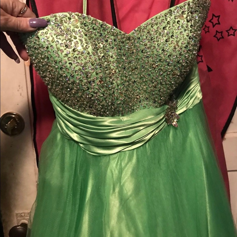 Landa Lime Green Formal Dress